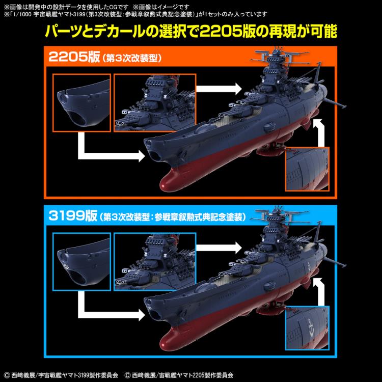 PREORDER 1/1000 SPACE BATTLESHIP YAMATO 3199