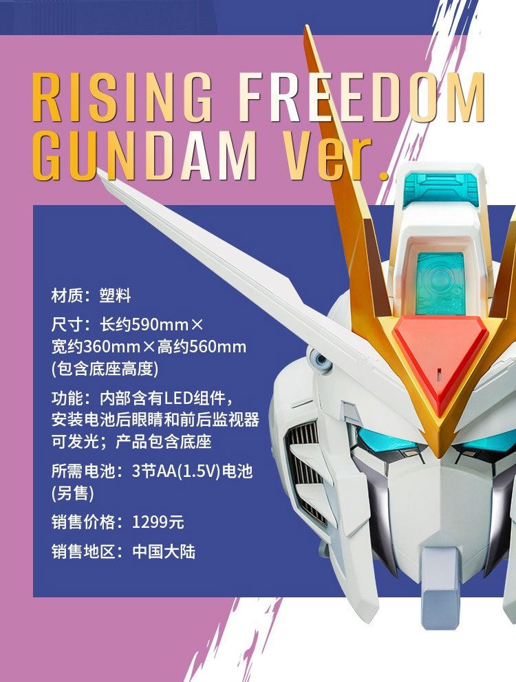 PREORDER BN HEAD COLLECTION Rising Freedom Gundam