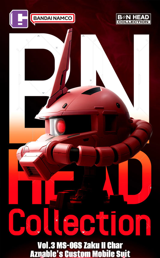 PREORDER Gundam BN Head Collection Vol. 3 Char's Zaku II