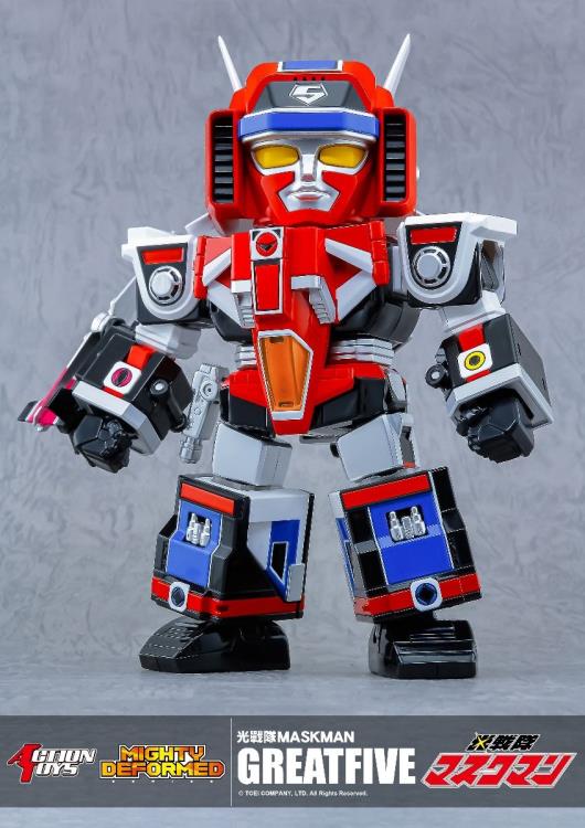 PREORDER Hikari Sentai Maskman Mighty Deformed Great Five