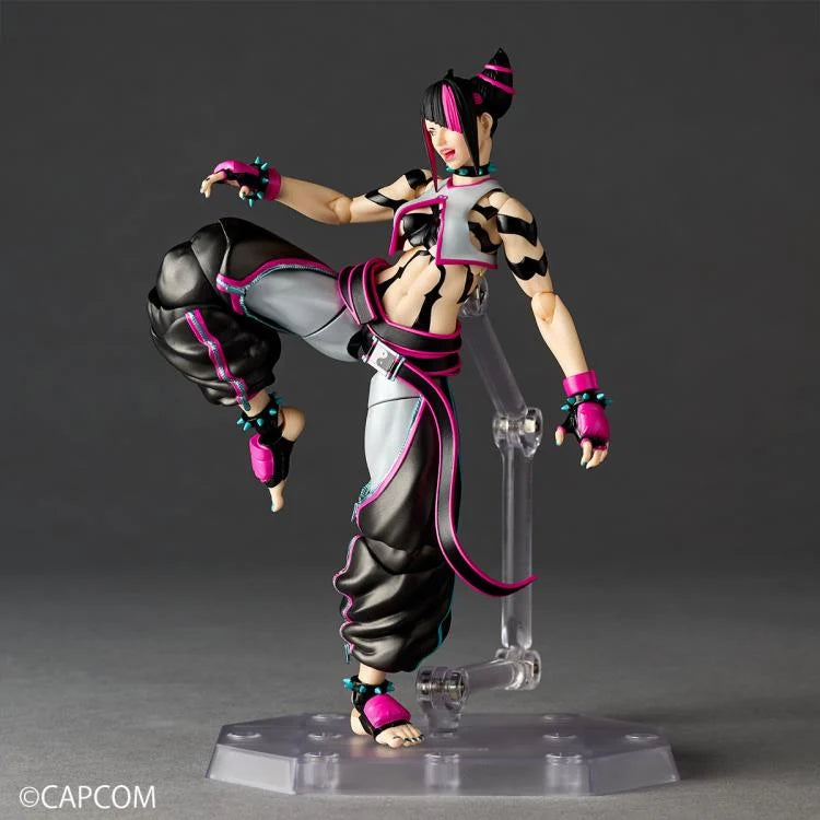 PREORDER "Street Fighter 6 Amazing Yamaguchi Revoltech NR065 Juri Action Figure "