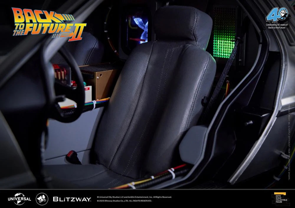 PREORDER Back to the Future Part II DeLorean 1/6 Scale Vehicle