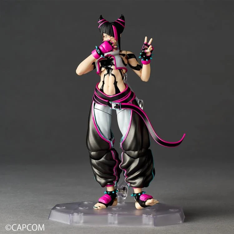 PREORDER "Street Fighter 6 Amazing Yamaguchi Revoltech NR065 Juri Action Figure "