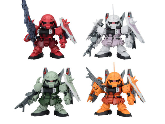 PREORDER Mobile Suit Gundam SEED Destiny SD Gundam BB Senshi ZGMF Zaku Series Set of 4 Model Kits