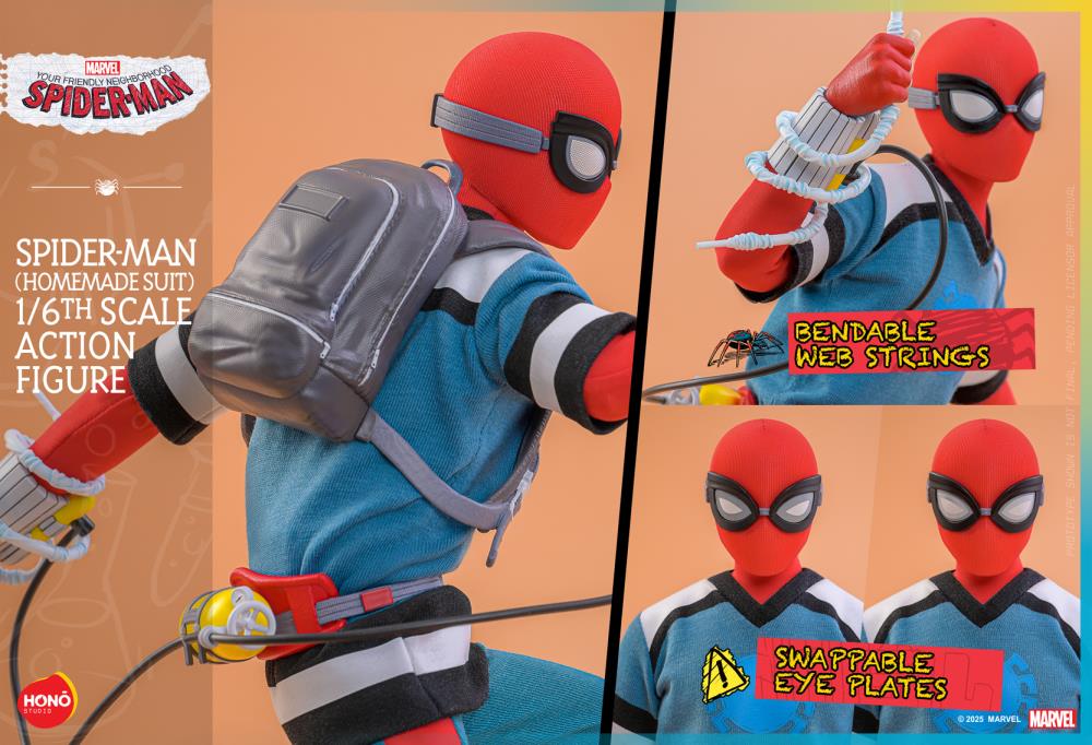 PREORDER Your Friendly Neighborhood Spider-Man HS07 Spider-Man (Homemade Suit) 1/6th Scale Collectible Figure
