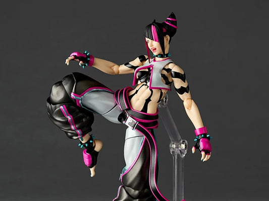 PREORDER "Street Fighter 6 Amazing Yamaguchi Revoltech NR065 Juri Action Figure "