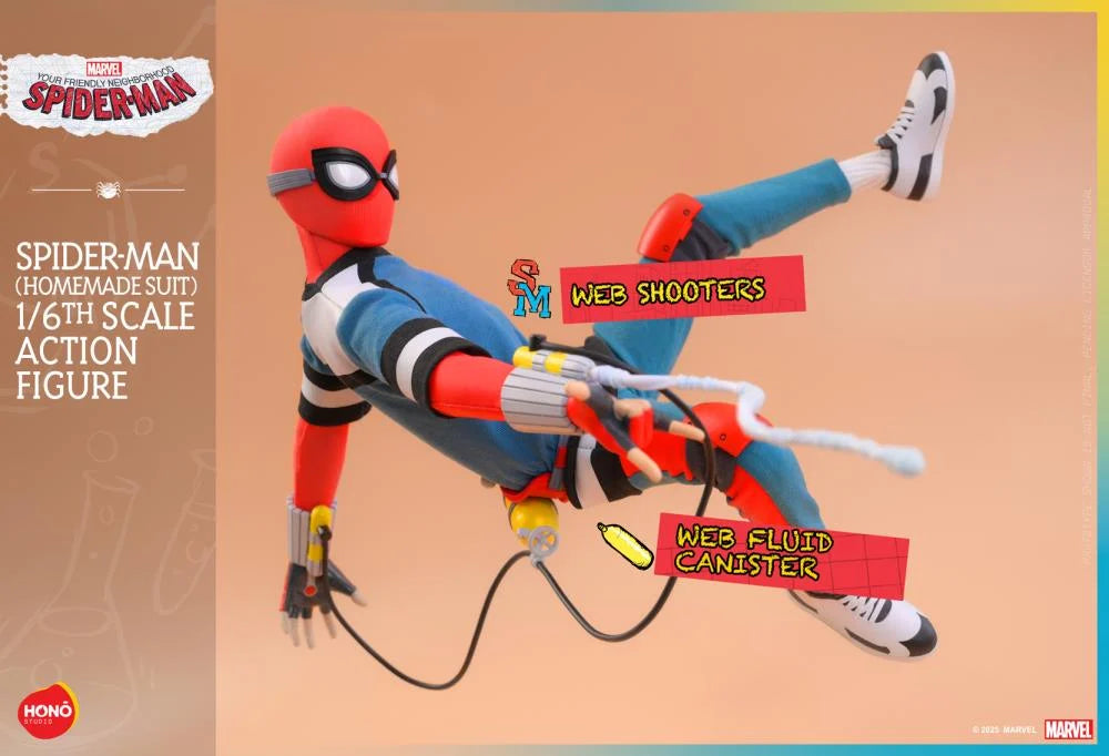 PREORDER Your Friendly Neighborhood Spider-Man HS07 Spider-Man (Homemade Suit) 1/6th Scale Collectible Figure