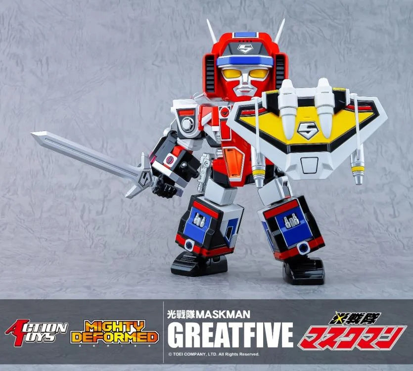 PREORDER Hikari Sentai Maskman Mighty Deformed Great Five