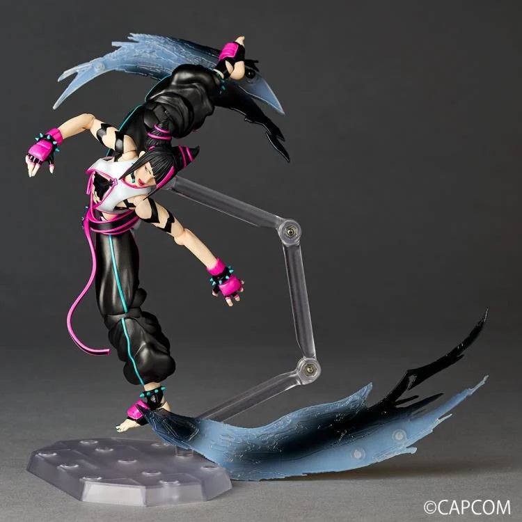 PREORDER "Street Fighter 6 Amazing Yamaguchi Revoltech NR065 Juri Action Figure "