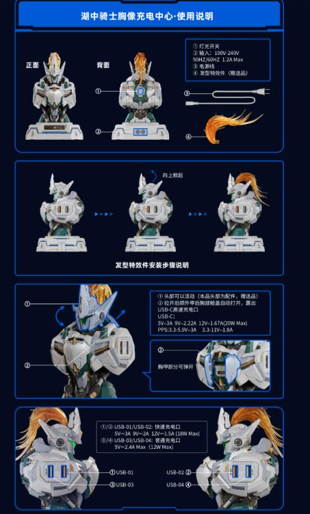 IN STOCK MOSHOW TOYS MCT-E02 Progenitor Effect Lancelot Quick Charger