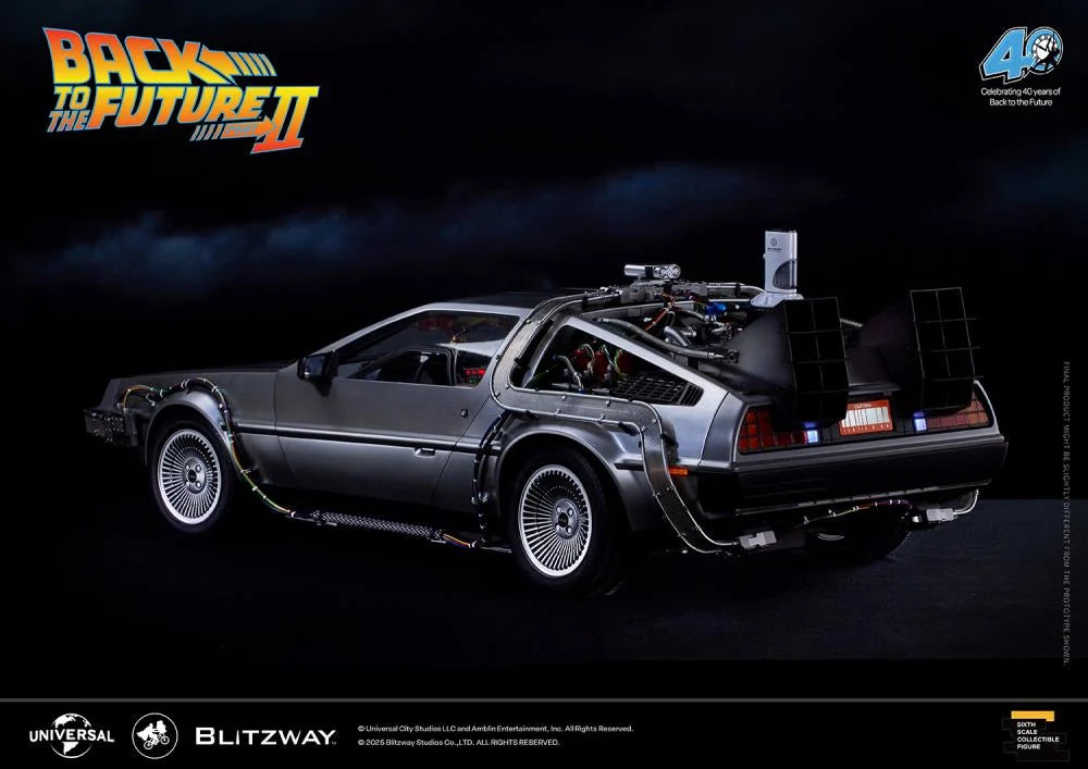 PREORDER Back to the Future Part II DeLorean 1/6 Scale Vehicle