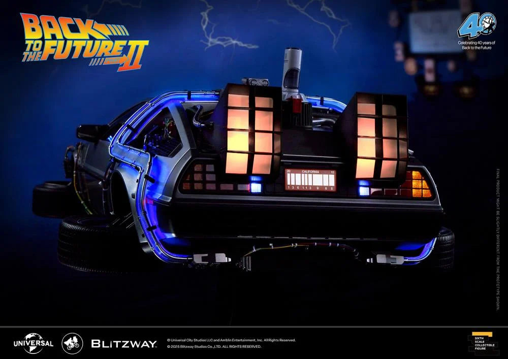 PREORDER Back to the Future Part II DeLorean 1/6 Scale Vehicle