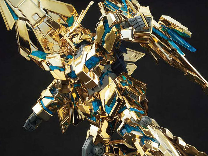 IN STOCK HG UC 1/144 Unicorn Gundam 03 Phenex Destroy Mode (Narrative Ver.) Gold Coating Model Kit