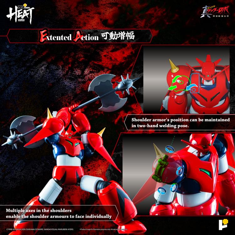 PREORDER Getter Robo Armageddon Pose+ Metal Heat Series Getter Dragon Action Figure