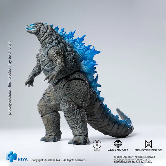PREORDER HIYA 18cm Godzilla Exquisite Basic Action Figure Godzilla Vs. Kong Heat Ray Godzilla Translucent Version 18 Cm