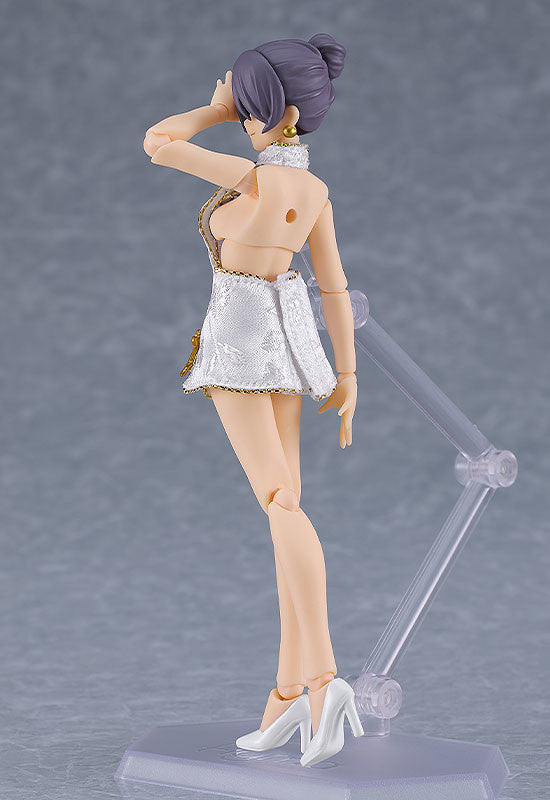 PREORDER figma Female Body (Mika) with Mini Skirt Chinese Dress Outfit (White)