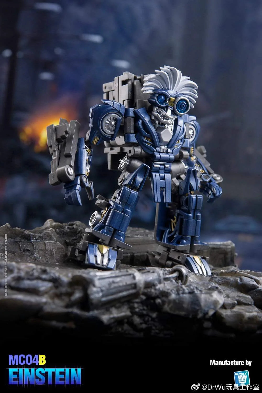 PREORDER Dr.Wu & Mechanic Studio MC04B Einstein Brain Black Limited Edition