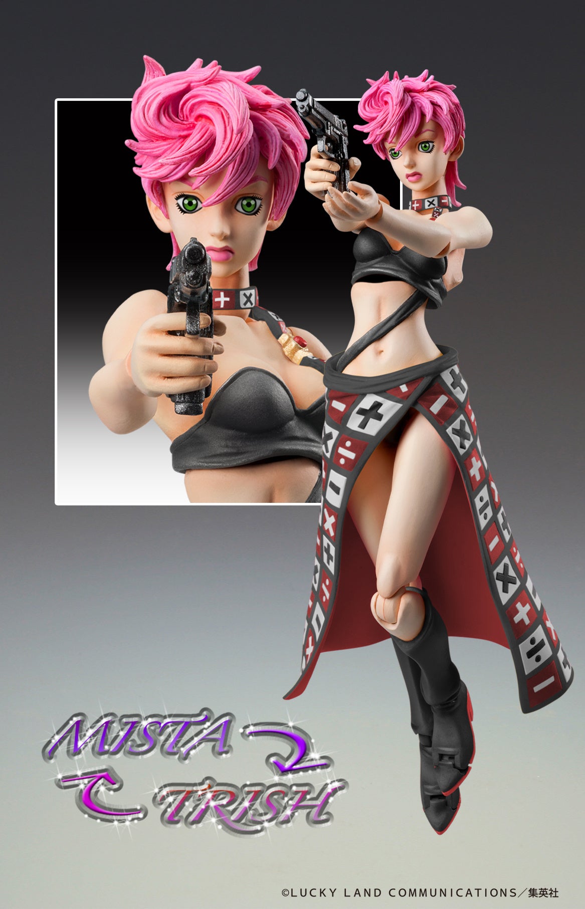 PREORDER Super Action Statue Trish Una Ver.BLACK (JoJo's Bizarre Adventure Part 5)