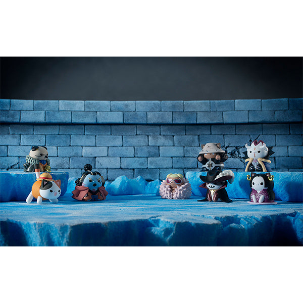 PREORDER SET OF 8 MEGA CAT PROJECT ONE PIECE  Nyan Piece Nyan! Ver. Luffy ＆ the Seven Warlords of the Sea