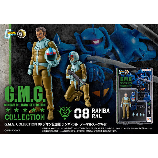 PREORDER G.M.G. Collection 08 Mobile Suit Gundam Principality of Zeon Ramba Ral Normal Suit Ver.