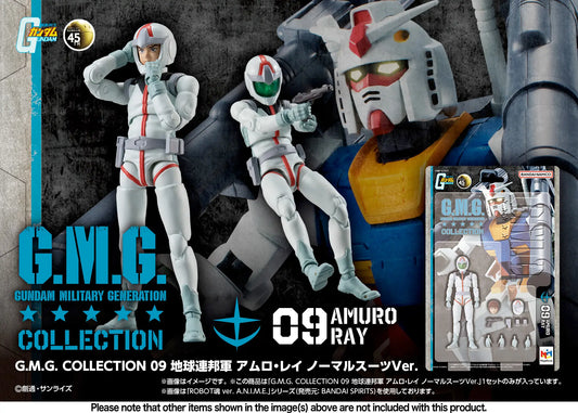 PREORDER G.M.G. COLLECTION 09 Mobile Suit Gundam Earth Federation Forces Amuro Ray Normal Suit Ver.
