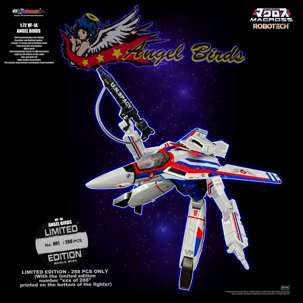 PREORDER KC918 Macross 1/72 VF-1A Angel Birds (LIMITED EDITION 288PCS)