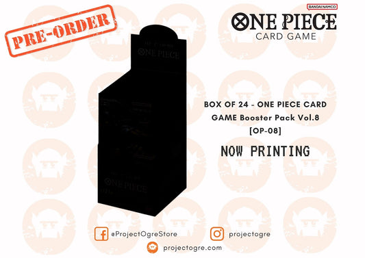 PREORDER BOX OF 24 - JPY200 ONE PIECE CARD GAME Booster Pack Vol.8 [OP-08]