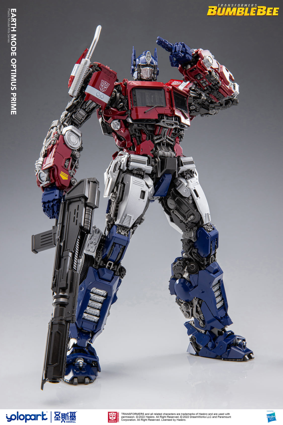 PREORDER Yolopark Hasbro Bumblebee Movie- Model Kit Optimus Prime 30cm (Earth Mode)