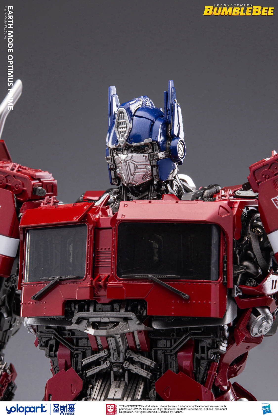 PREORDER Yolopark Hasbro Bumblebee Movie- Model Kit Optimus Prime 30cm (Earth Mode) - February 2023 Release