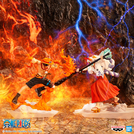 PREORDER SET OF 2 - ONE PIECE SENKOZEKKEI PORTGAS D. ACE & YAMATO