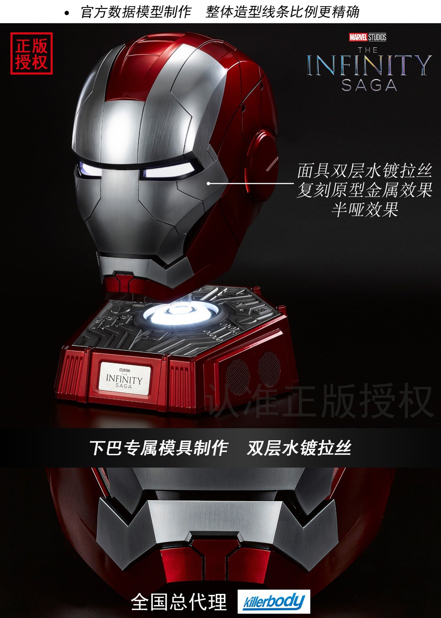 PREORDER Killerbody Iron Man MK5 1/1 Helmet KB20090