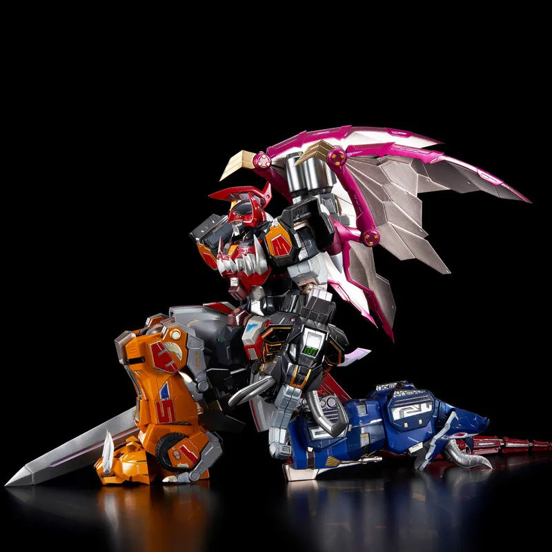 PREORDER Flame Toys GO! Kara Kuri Combine Dino Mighty Morphin Megazord