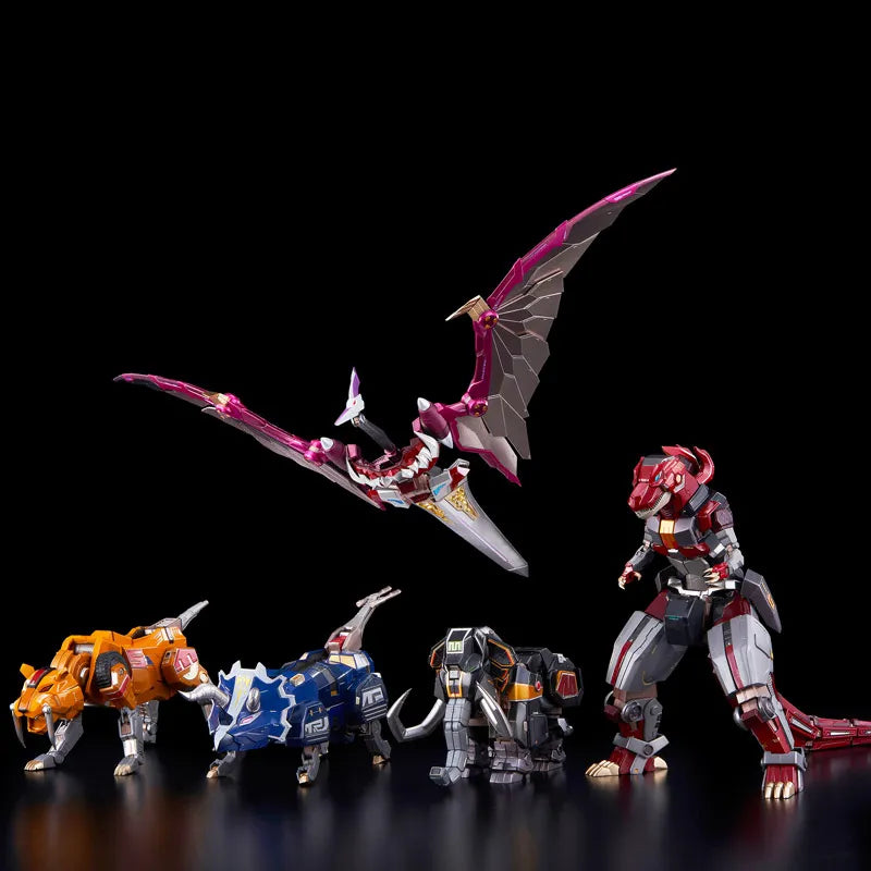 PREORDER Flame Toys GO! Kara Kuri Combine Dino Mighty Morphin Megazord