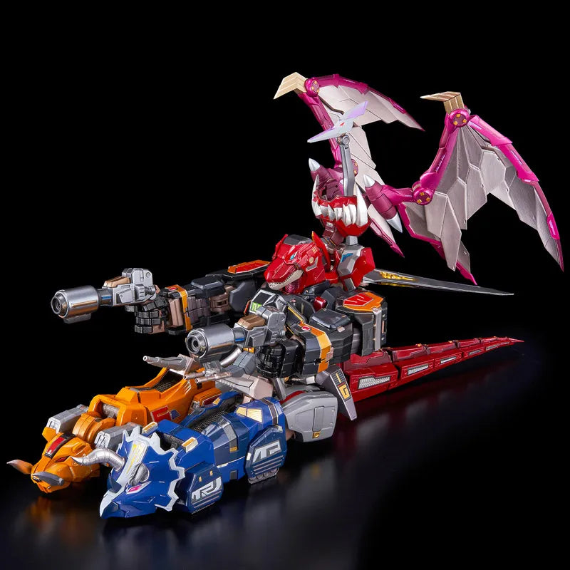 PREORDER Flame Toys GO! Kara Kuri Combine Dino Mighty Morphin Megazord