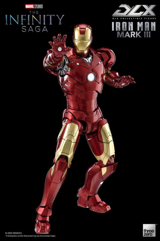 PREORDER Marvel Studios Avengers: Infinity Saga DLX Iron Man Mark 3 1/12 Scale Figure